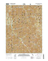 Huckleberry Mountain California Current topographic map, 1:24000 scale, 7.5 X 7.5 Minute, Year 2015