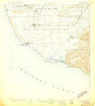 Hueneme California Historical topographic map, 1:62500 scale, 15 X 15 Minute, Year 1904