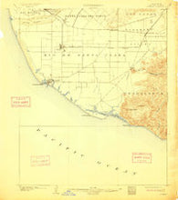 Hueneme California Historical topographic map, 1:62500 scale, 15 X 15 Minute, Year 1904