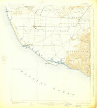Hueneme California Historical topographic map, 1:62500 scale, 15 X 15 Minute, Year 1904