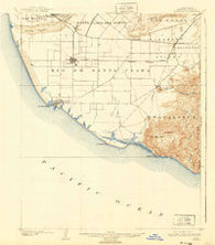 Hueneme California Historical topographic map, 1:62500 scale, 15 X 15 Minute, Year 1904
