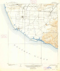 Hueneme California Historical topographic map, 1:62500 scale, 15 X 15 Minute, Year 1904
