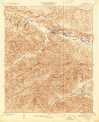 Hughes Lake California Historical topographic map, 1:24000 scale, 7.5 X 7.5 Minute, Year 1937