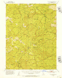Hull Mountain California Historical topographic map, 1:62500 scale, 15 X 15 Minute, Year 1952