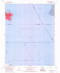 Hunters Point California Historical topographic map, 1:24000 scale, 7.5 X 7.5 Minute, Year 1956