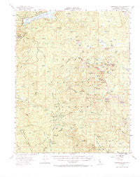 Huntington Lake California Historical topographic map, 1:62500 scale, 15 X 15 Minute, Year 1953