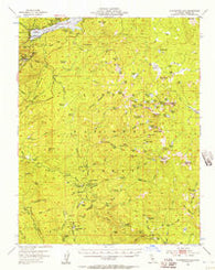Huntington Lake California Historical topographic map, 1:62500 scale, 15 X 15 Minute, Year 1953