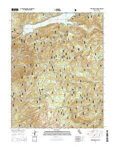 Huntington Lake California Current topographic map, 1:24000 scale, 7.5 X 7.5 Minute, Year 2015