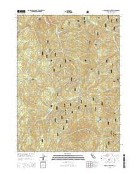 Hurdygurdy Butte California Current topographic map, 1:24000 scale, 7.5 X 7.5 Minute, Year 2015