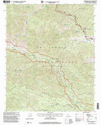 Hurricane Deck California Historical topographic map, 1:24000 scale, 7.5 X 7.5 Minute, Year 1995