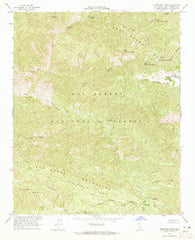 Hurricane Deck California Historical topographic map, 1:24000 scale, 7.5 X 7.5 Minute, Year 1964