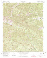 Hurricane Deck California Historical topographic map, 1:24000 scale, 7.5 X 7.5 Minute, Year 1964