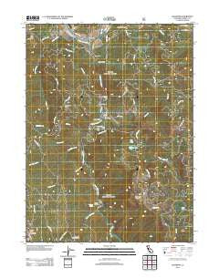 Hyampom California Historical topographic map, 1:24000 scale, 7.5 X 7.5 Minute, Year 2012
