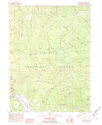 Hyampom Mtn. California Historical topographic map, 1:24000 scale, 7.5 X 7.5 Minute, Year 1982