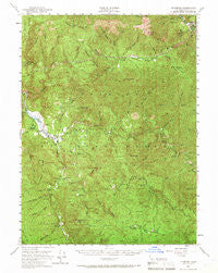 Hyampom California Historical topographic map, 1:62500 scale, 15 X 15 Minute, Year 1951