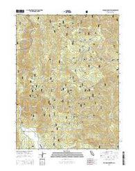 Hyampom Mountain California Current topographic map, 1:24000 scale, 7.5 X 7.5 Minute, Year 2015