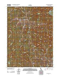 Iaqua Buttes California Historical topographic map, 1:24000 scale, 7.5 X 7.5 Minute, Year 2012