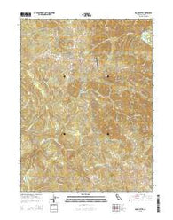 Iaqua Buttes California Current topographic map, 1:24000 scale, 7.5 X 7.5 Minute, Year 2015
