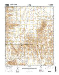 Ibex Pass California Current topographic map, 1:24000 scale, 7.5 X 7.5 Minute, Year 2015