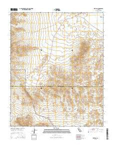 Ibex Pass California Current topographic map, 1:24000 scale, 7.5 X 7.5 Minute, Year 2015