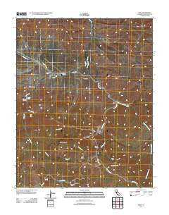 Idria California Historical topographic map, 1:24000 scale, 7.5 X 7.5 Minute, Year 2012
