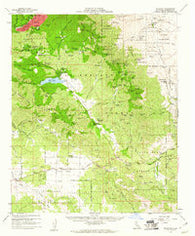 Idyllwild California Historical topographic map, 1:62500 scale, 15 X 15 Minute, Year 1959