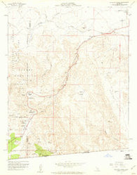 In-ko-pah Gorge California Historical topographic map, 1:24000 scale, 7.5 X 7.5 Minute, Year 1959