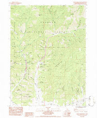 Indian Creek Baldy California Historical topographic map, 1:24000 scale, 7.5 X 7.5 Minute, Year 1984