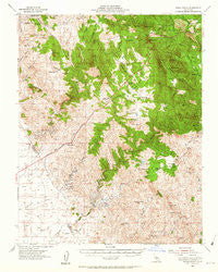 Indian Gulch California Historical topographic map, 1:62500 scale, 15 X 15 Minute, Year 1954
