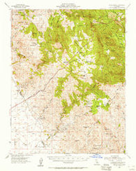 Indian Gulch California Historical topographic map, 1:62500 scale, 15 X 15 Minute, Year 1954