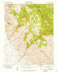 Indian Gulch California Historical topographic map, 1:62500 scale, 15 X 15 Minute, Year 1954