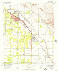 Indio California Historical topographic map, 1:24000 scale, 7.5 X 7.5 Minute, Year 1956