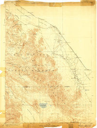 Indio California Historical topographic map, 1:125000 scale, 30 X 30 Minute, Year 1904