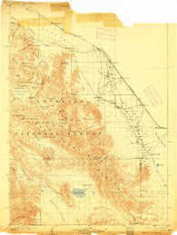 Indio California Historical topographic map, 1:125000 scale, 30 X 30 Minute, Year 1904
