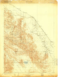 Indio California Historical topographic map, 1:125000 scale, 30 X 30 Minute, Year 1904