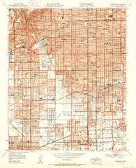 Inglewood California Historical topographic map, 1:24000 scale, 7.5 X 7.5 Minute, Year 1952