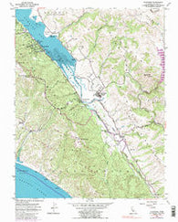 Inverness California Historical topographic map, 1:24000 scale, 7.5 X 7.5 Minute, Year 1954