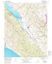 Inverness California Historical topographic map, 1:24000 scale, 7.5 X 7.5 Minute, Year 1954