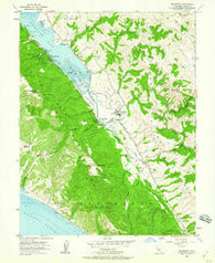 Inverness California Historical topographic map, 1:24000 scale, 7.5 X 7.5 Minute, Year 1954