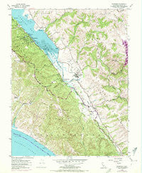 Inverness California Historical topographic map, 1:24000 scale, 7.5 X 7.5 Minute, Year 1954