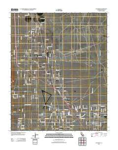 Inyokern California Historical topographic map, 1:24000 scale, 7.5 X 7.5 Minute, Year 2012