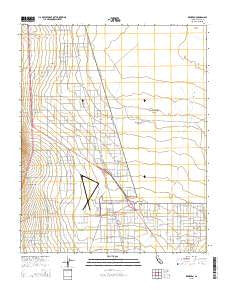 Inyokern California Current topographic map, 1:24000 scale, 7.5 X 7.5 Minute, Year 2015