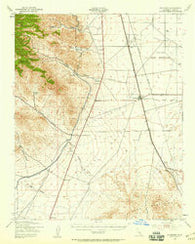 Inyokern California Historical topographic map, 1:62500 scale, 15 X 15 Minute, Year 1943