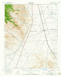 Inyokern California Historical topographic map, 1:62500 scale, 15 X 15 Minute, Year 1943
