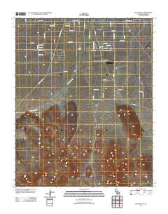 Inyokern SE California Historical topographic map, 1:24000 scale, 7.5 X 7.5 Minute, Year 2012