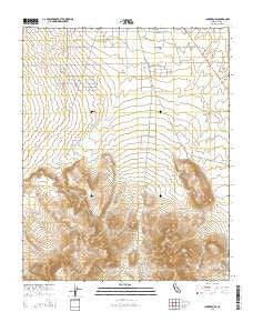 Inyokern SE California Current topographic map, 1:24000 scale, 7.5 X 7.5 Minute, Year 2015