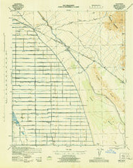 Iris California Historical topographic map, 1:62500 scale, 15 X 15 Minute, Year 1945