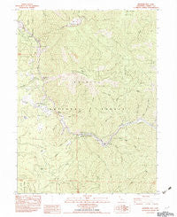 Ironside Mtn California Historical topographic map, 1:24000 scale, 7.5 X 7.5 Minute, Year 1982