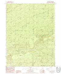 Ishi Caves California Historical topographic map, 1:24000 scale, 7.5 X 7.5 Minute, Year 1986