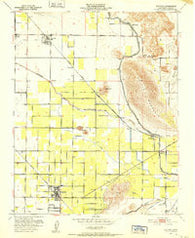 Ivanhoe California Historical topographic map, 1:24000 scale, 7.5 X 7.5 Minute, Year 1950
